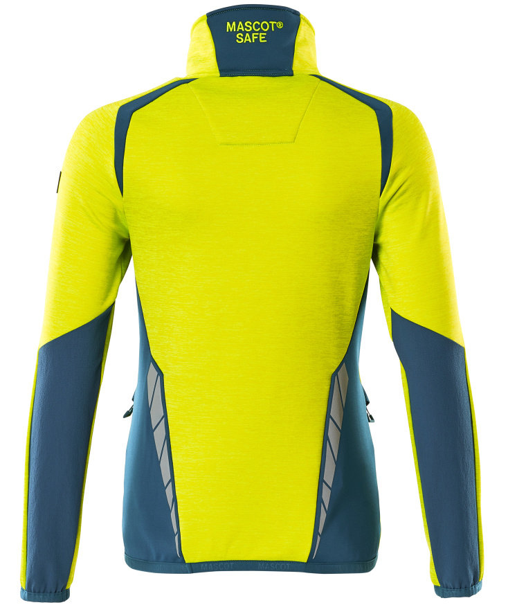 Mascot Accelerate Safe fleecetr&ouml;ja dam, Varsel Gul/M&ouml;rk Petroleum