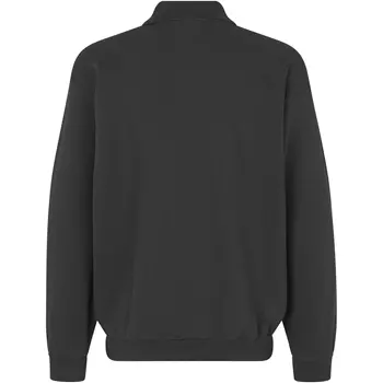 ID Game long-sleeved Polo Sweatshirt, Charcoal