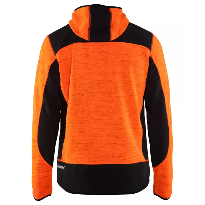 Blåkläder knitted softshell jacket X4930, Orange/Black, large image number 2