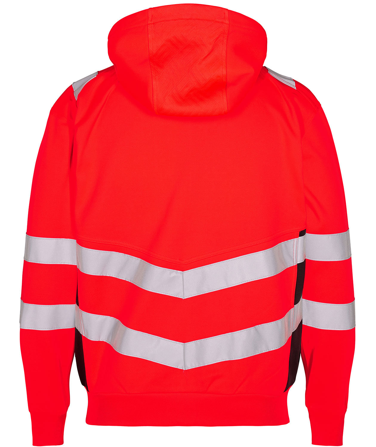 Engel Safety Hoodie Hi vis Rot Schwarz