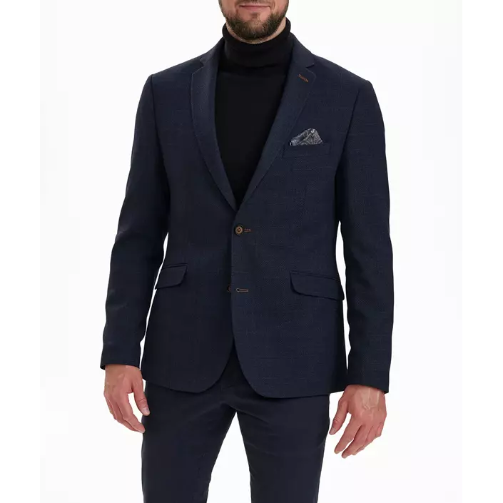 Sunwill Modern fit blazer with wool, Dark navy, large image number 8