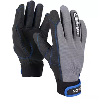 OX-ON Vibration 12000 anti-vibration gloves, Grey/Black