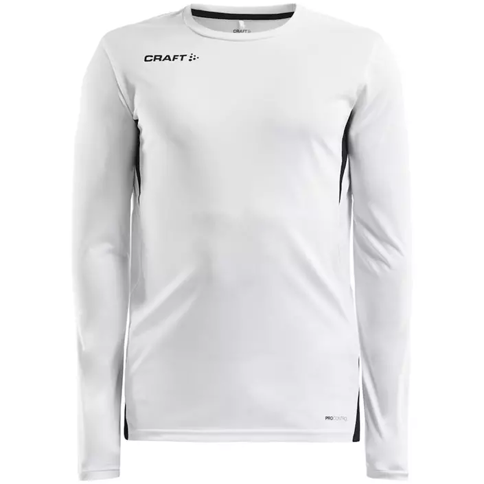 Craft Pro Control Impact langærmet T-shirt, Hvid/Sort, large image number 0