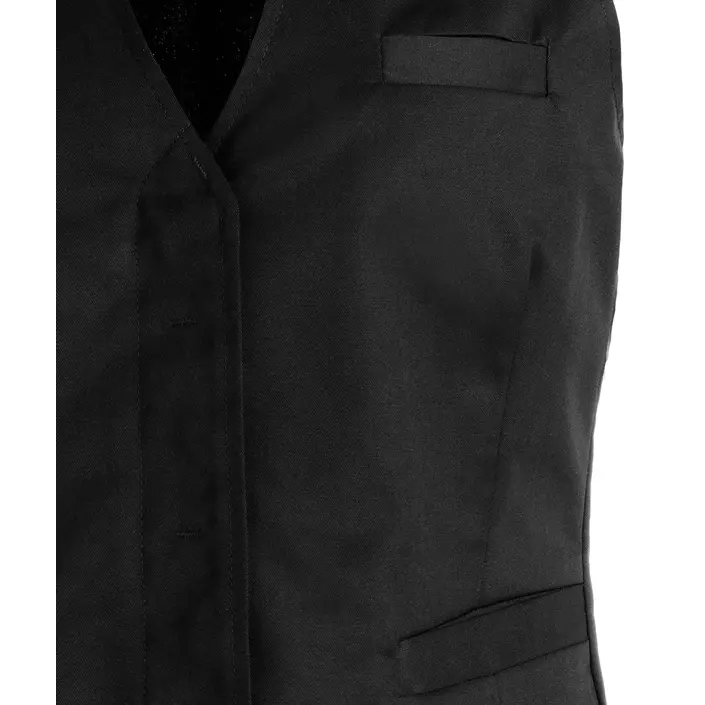 Kentaur women's server waistcoat, Black, large image number 2