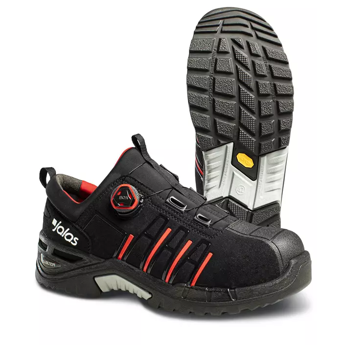 Jalas 9965 Exalter safety shoes S3, Black/Red, large image number 0