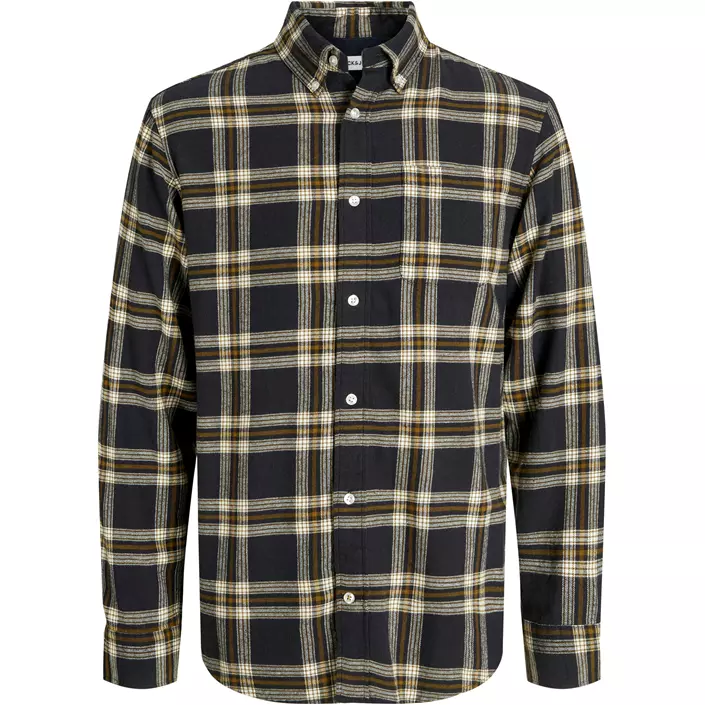 Jack & Jones Plus JJECLASSIC Check flannelskjorte, Black, large image number 0