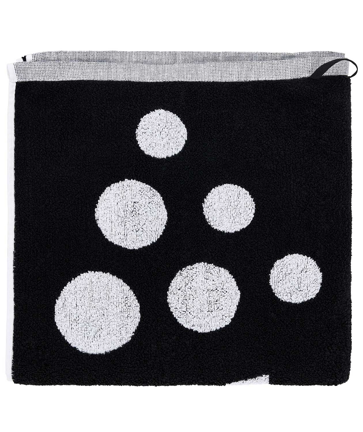 Craft bath towel, Black/White, Black/White, large image number 2