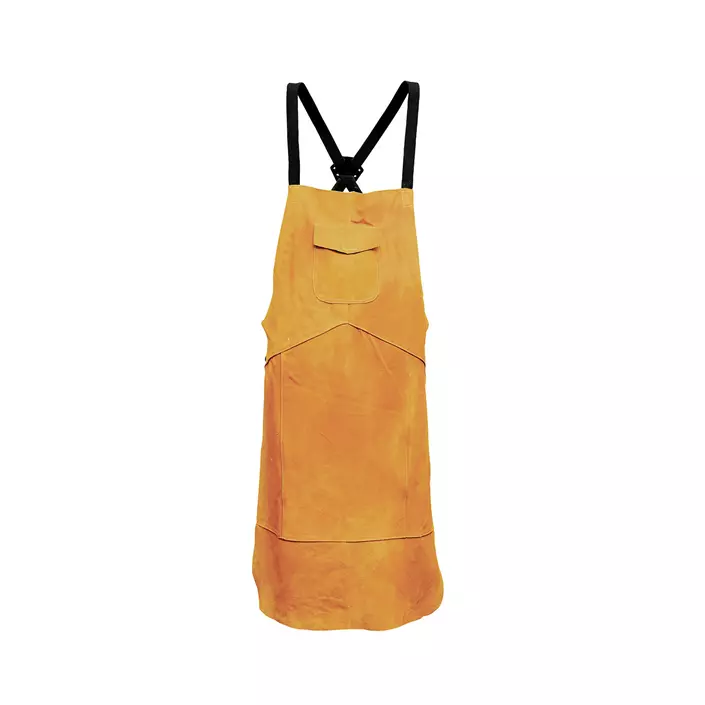 Portwest leather welding apron, Orange, Orange, large image number 0