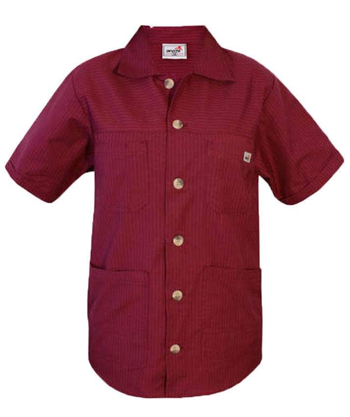 Invite  tunic with collar, Burgundy