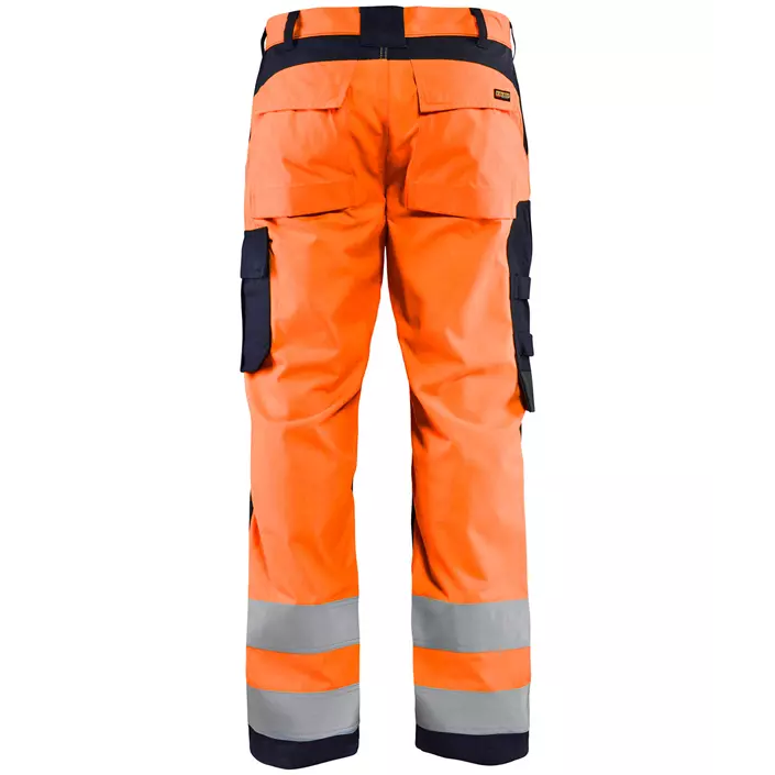 Blåkläder Multinorm arbejdsbukser, Hi-vis Orange/Marine, large image number 1