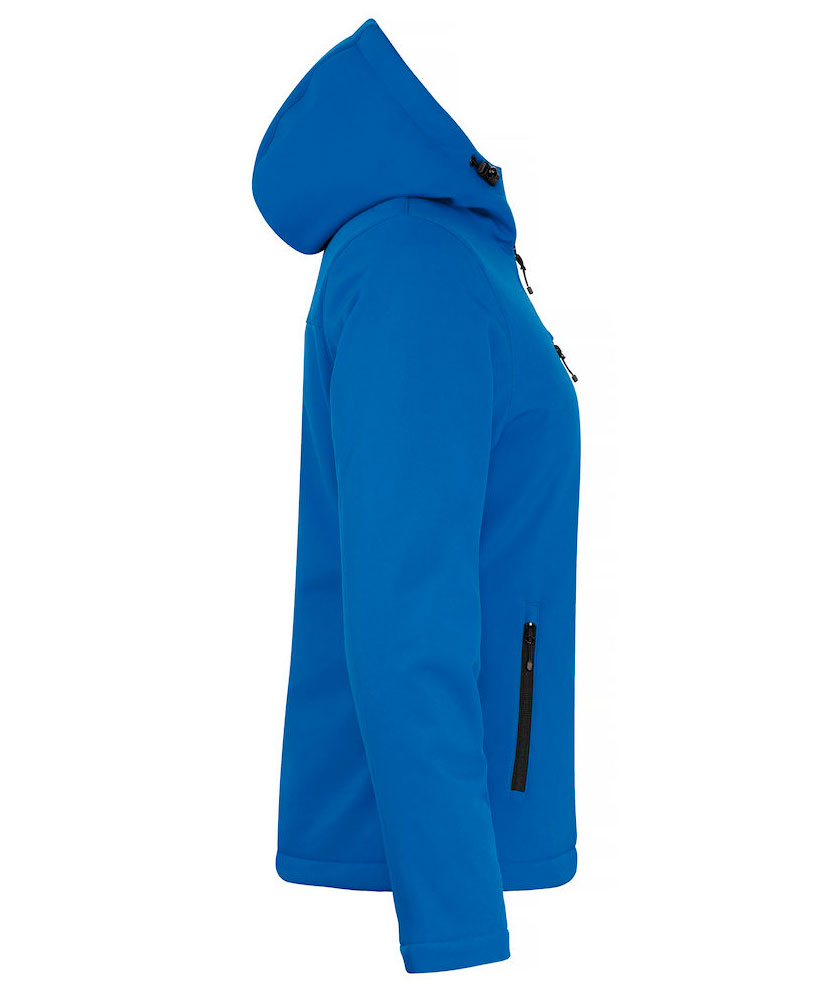 Clique fodrad softshelljacka dam, Royal Bl&aring;, large image number 3