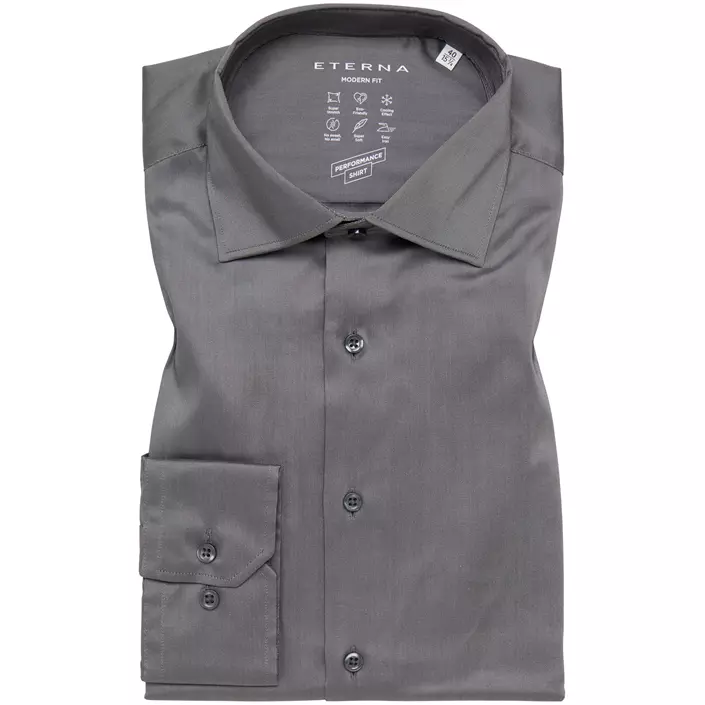 Eterna Performance Modern Fit shirt, Grey, large image number 4