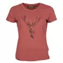 Pinewood Red Deer dame T-skjorte, Rusty Pink
