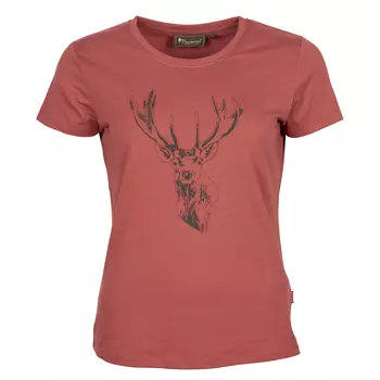 Pinewood Red Deer dame T-shirt, Rusty Pink