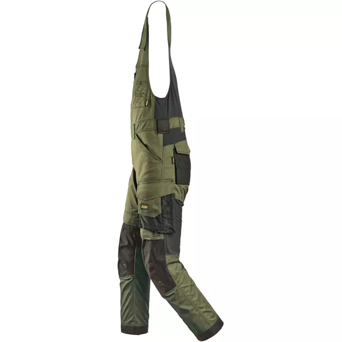 Snickers AllroundWork helbukser 6023, Khaki Green/Black, large image number 3