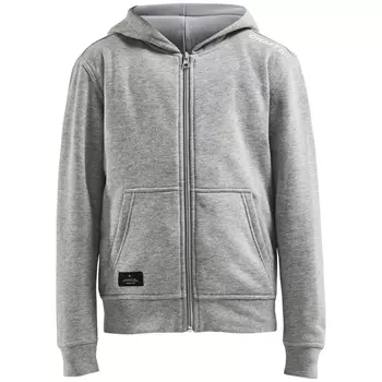 Craft Community FZ hoodie for kids, Grey melange