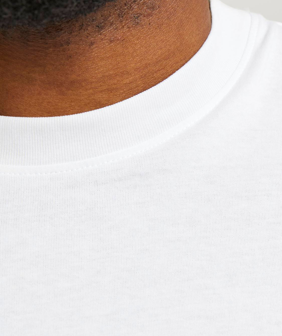 Jack & Jones Plus JJEBRADLEY T-shirt, White , large image number 3