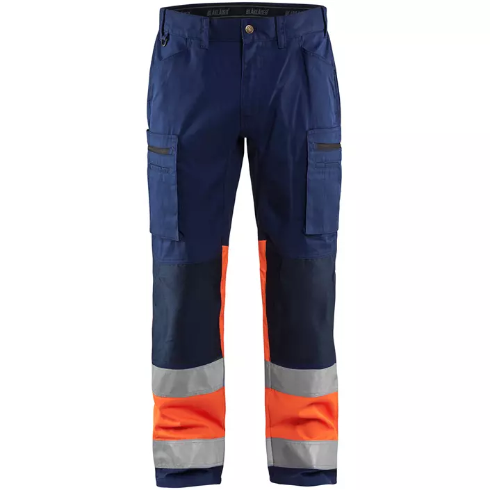 Blåkläder arbeidsbukse, Marine/Hi-Vis Oransje, large image number 0