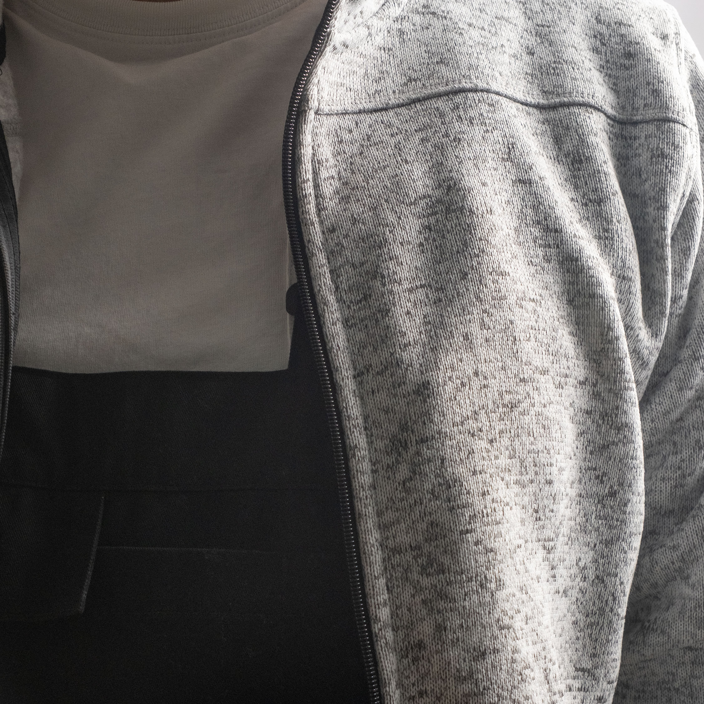 Top Swede knitted fleece jacket 4460, Ash, large image number 2