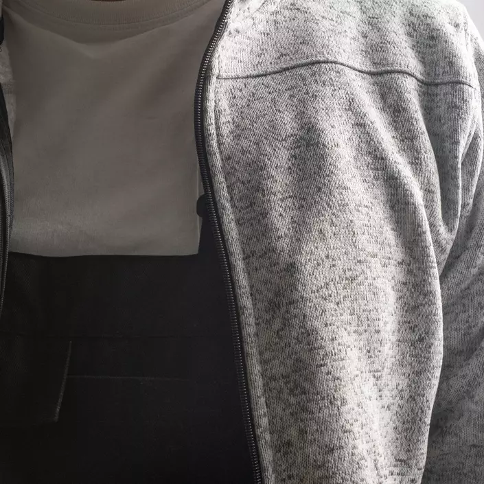 Top Swede strikket fleecejakke 4460, Ash, large image number 2