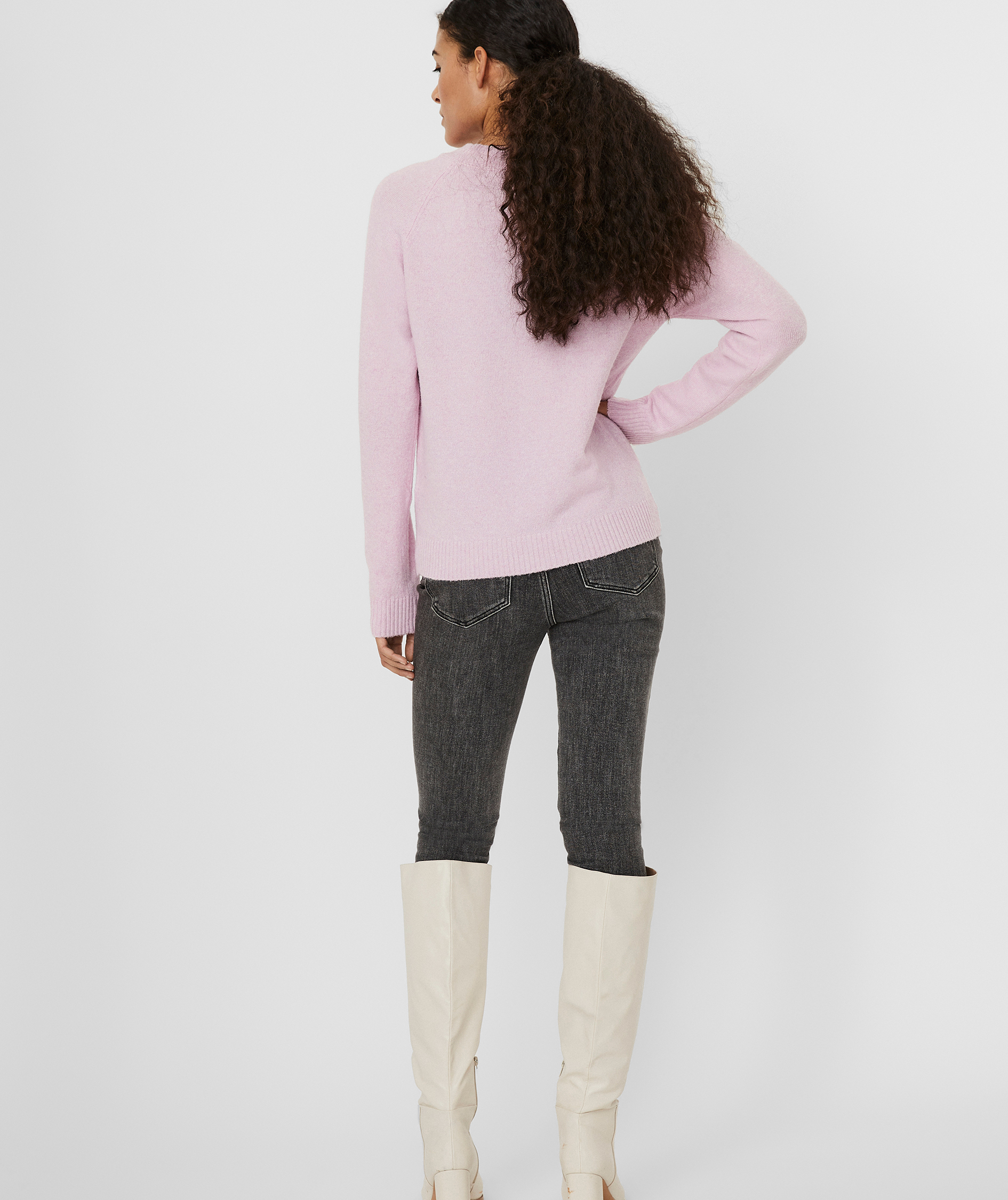 Vero Moda VMDOFFY women's knitted pullover, Pastel Lavender Melange, large image number 2