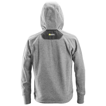 Snickers FlexiWork fleece hoodie, Grey/Black