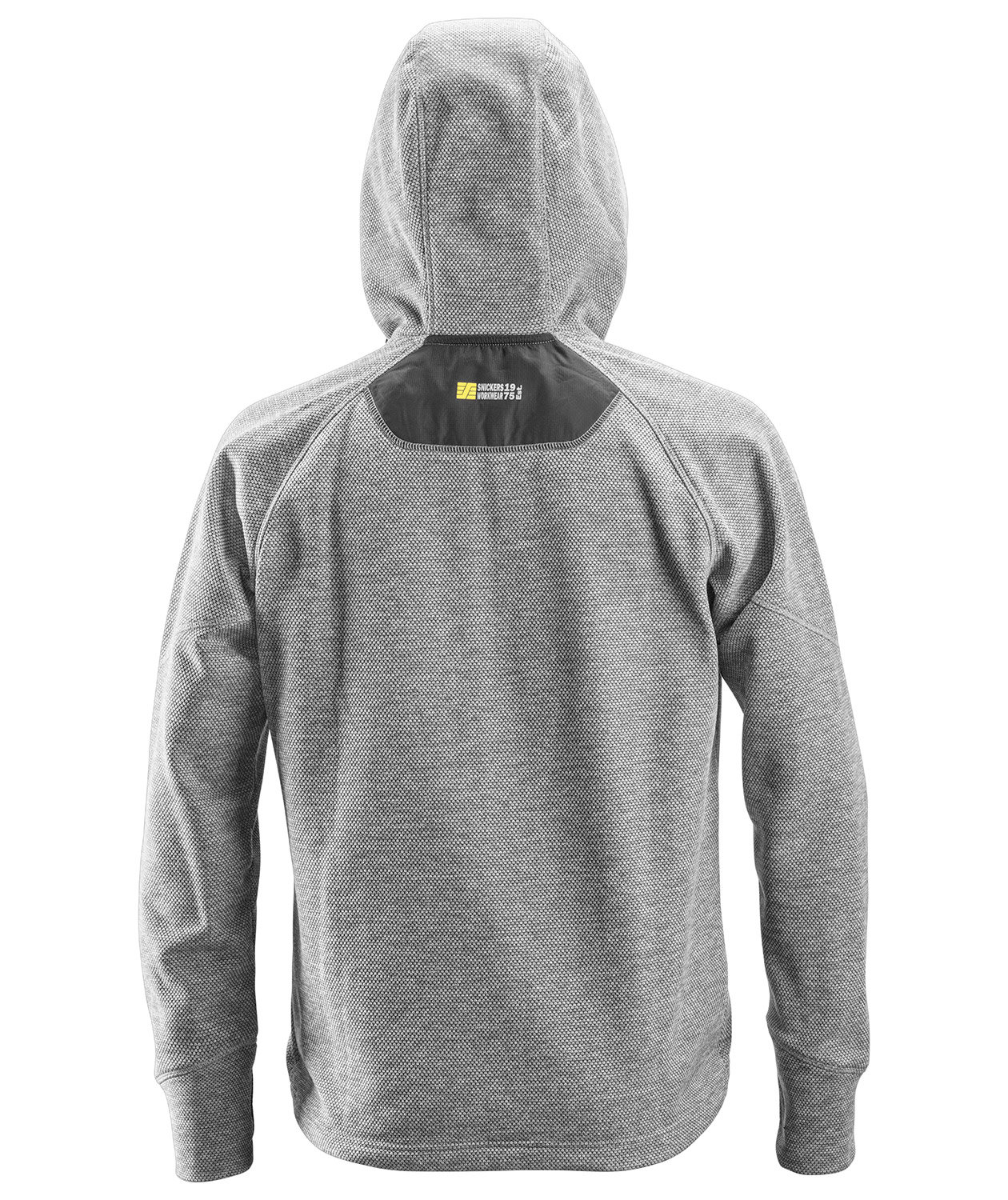 Snickers FlexiWork fleecehoodie 8041, Gr&aring;/Svart