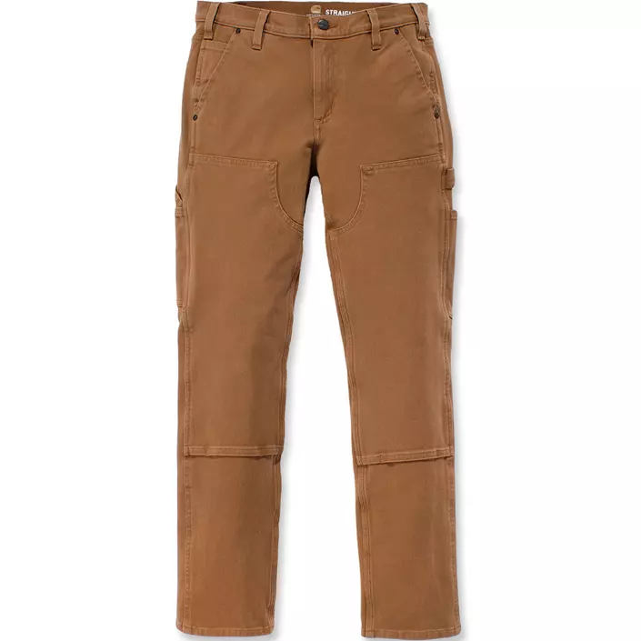 Carhartt Double Front dame arbejdsbukser, Carhartt Brown, large image number 0