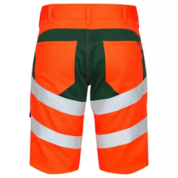 Engel Safety work shorts, Hi-vis Orange/Green