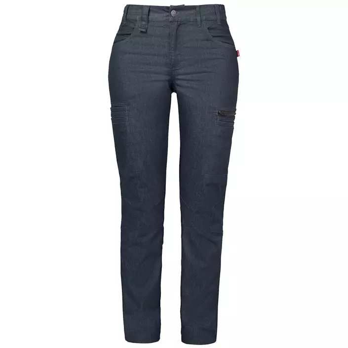 Smila Workwear Fia dame jeans, Blåmeleret, large image number 0