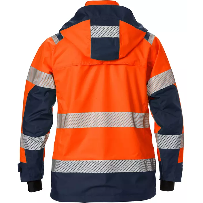 Fristads Airtech women's shell jacket 4518, Hi-vis Orange/Marine, large image number 1