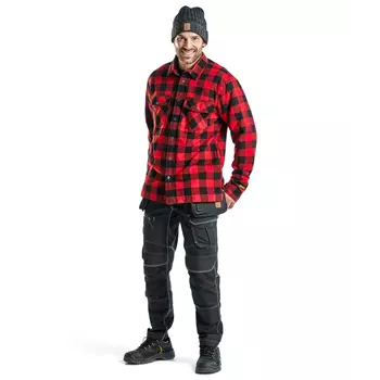Blåkläder flannel lumberjack shirt with lining, Red/Black