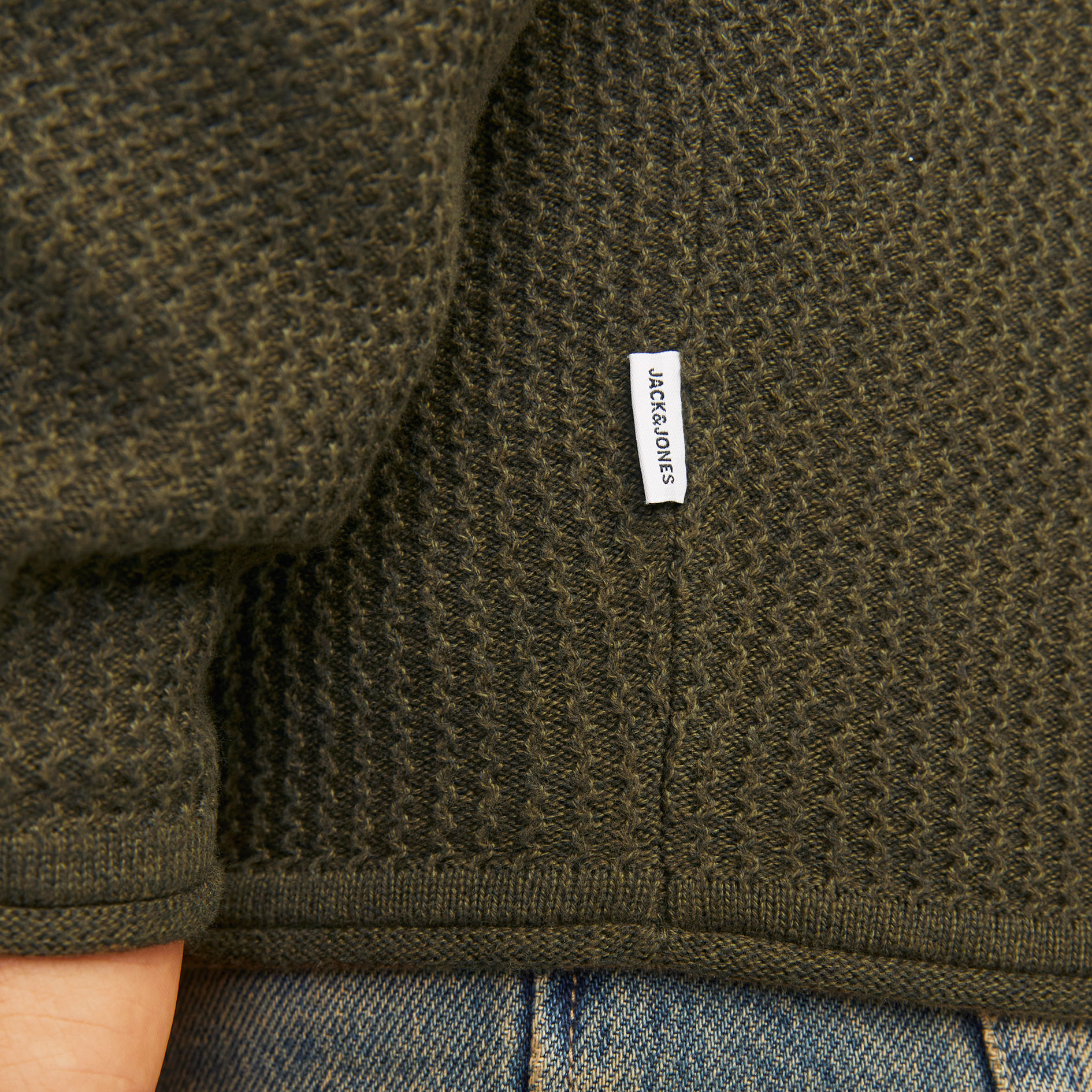 Jack & Jones JJECOOPER knitted pullover, Olive night, large image number 5