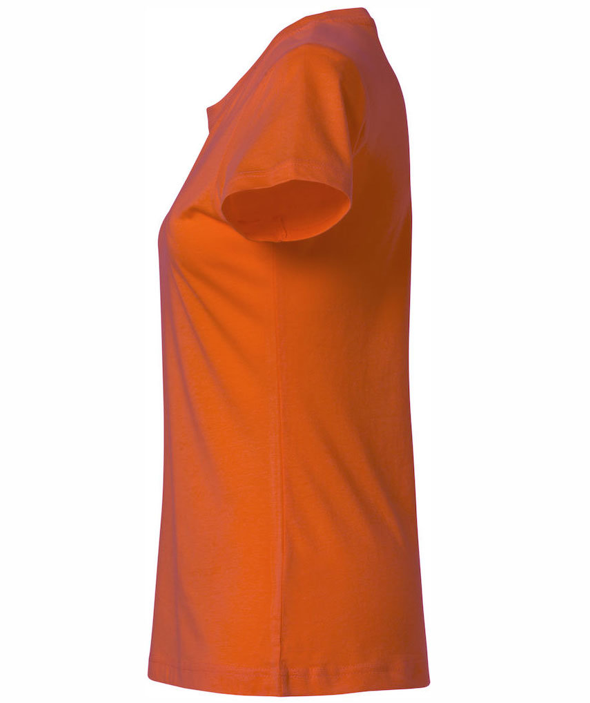Clique Basic Damen T-Shirt, Blood orange, large image number 2