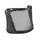 Hellberg Safe visor with nylon mesh, Black, Black, swatch