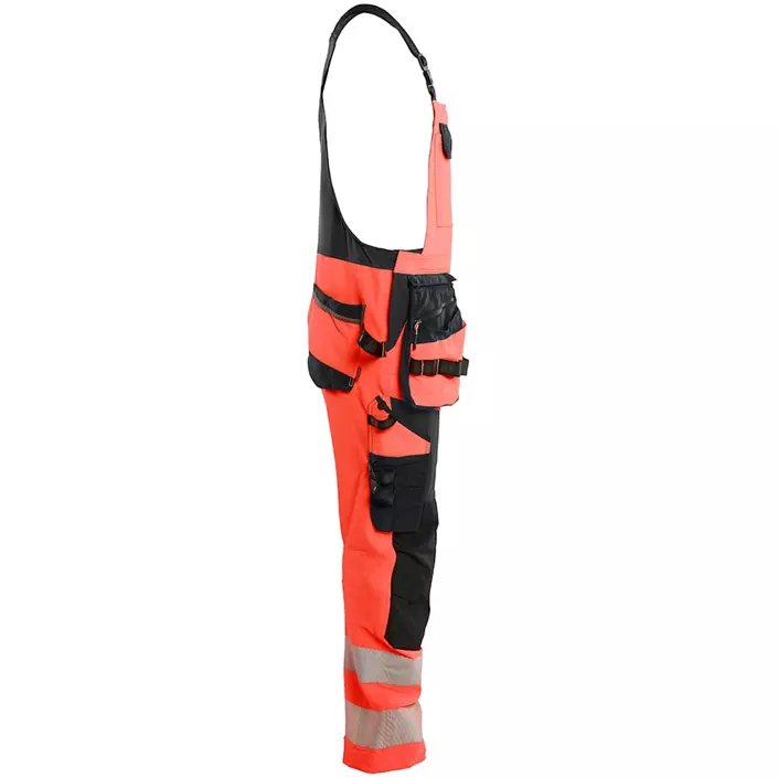 Blåkläder Handwerkerlatzhose full stretch, Hi-Vis rot/schwarz, large image number 2