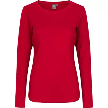 ID Interlock long-sleeved women's T-shirt, Red