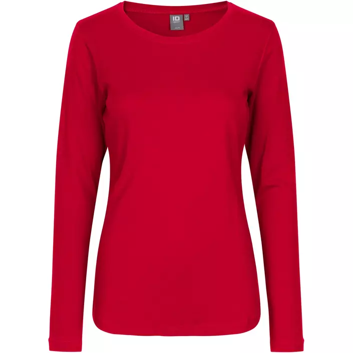 ID Interlock  Langärmliges Damen T-shirt, Rot, large image number 0