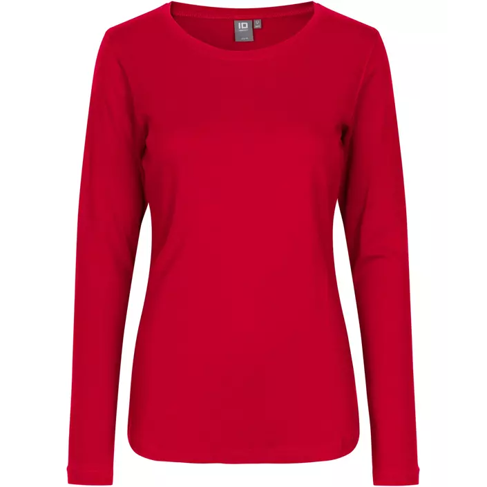 ID Interlock  Langärmliges Damen T-shirt, Red, large image number 0