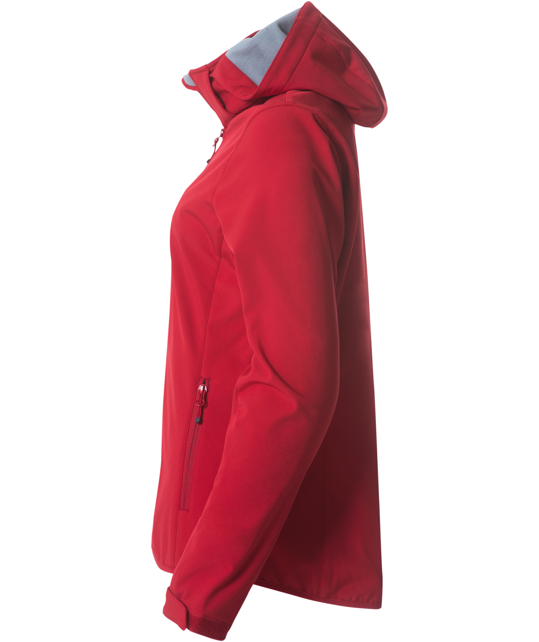 Clique Basic Hoody dame softshelljakke, R&oslash;d, large image number 3