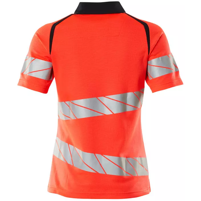 Mascot Accelerate Safe Damen Poloshirt, Hi-Vis Rot/Dunkel Marine, large image number 1