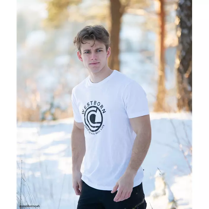 Westborn Logo T-shirt, White, large image number 1
