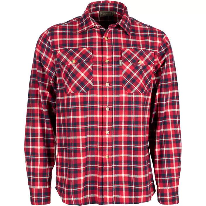 Pinewood Härjedalen regular fit flannel skovmandsskjorte, Rød/Navy, large image number 0