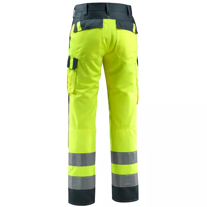 Mascot Safe Light Maitland work trousers, Hi-Vis Yellow/Dark Marine, large image number 2