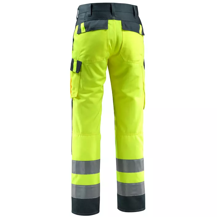 Mascot Safe Light Maitland Arbeitshose, Hi-Vis Gelb/Dunkel Marine, large image number 2