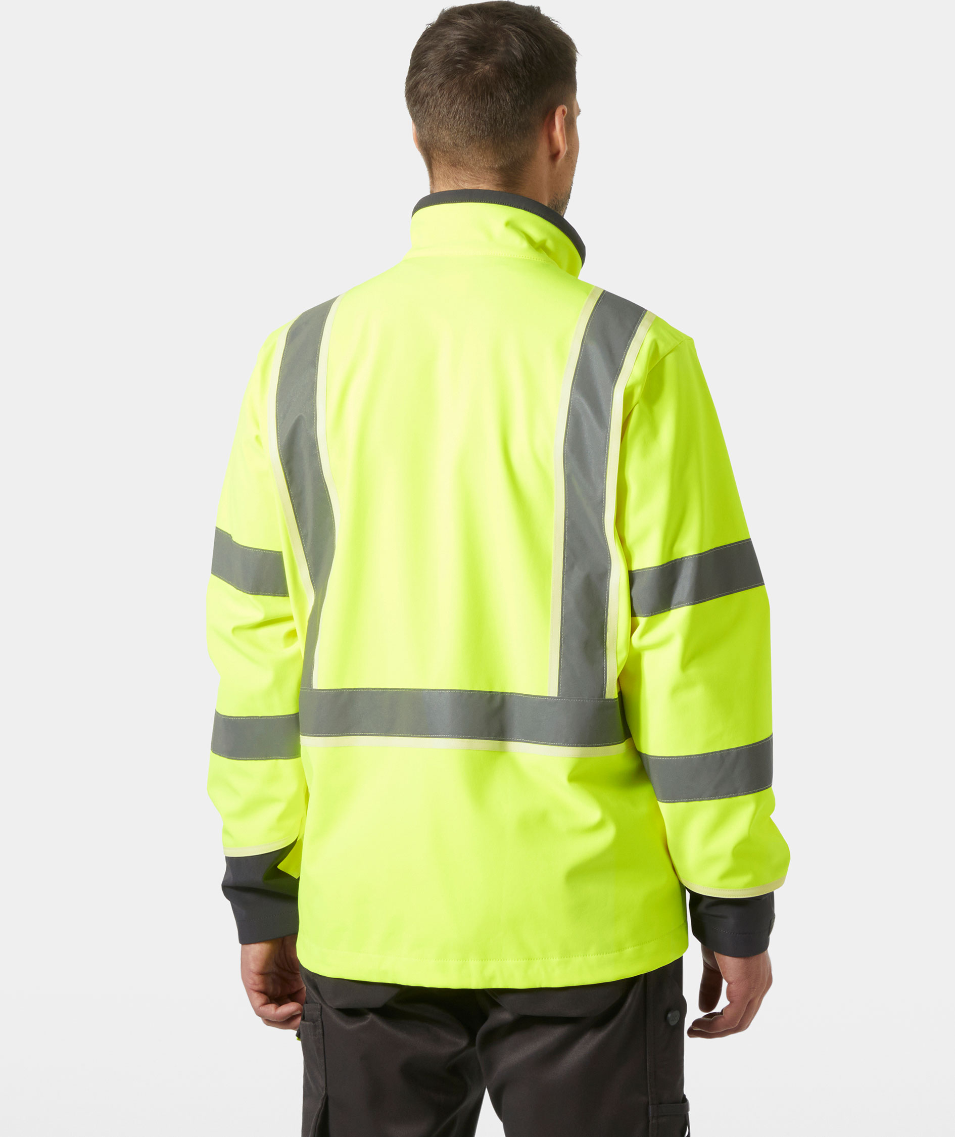 Helly Hansen UC-ME softshell jacket, Hi-vis yellow/Ebony, large image number 4