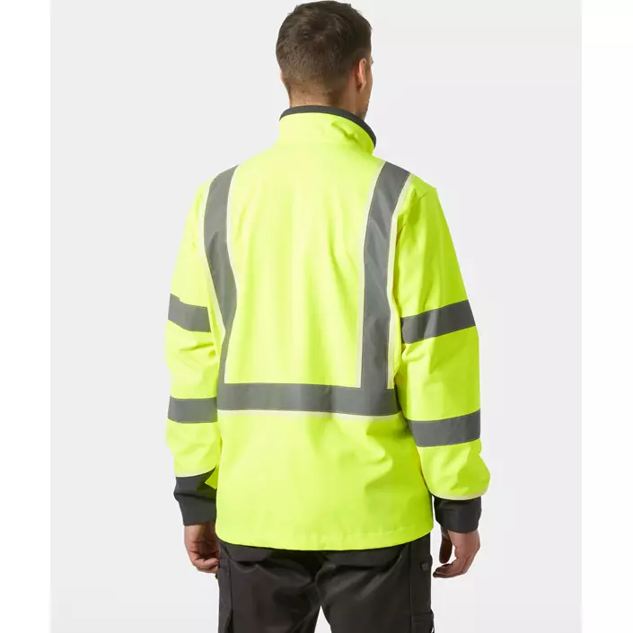Helly Hansen UC-ME softshelljakke, Hi-vis Gul/Ebony, large image number 3