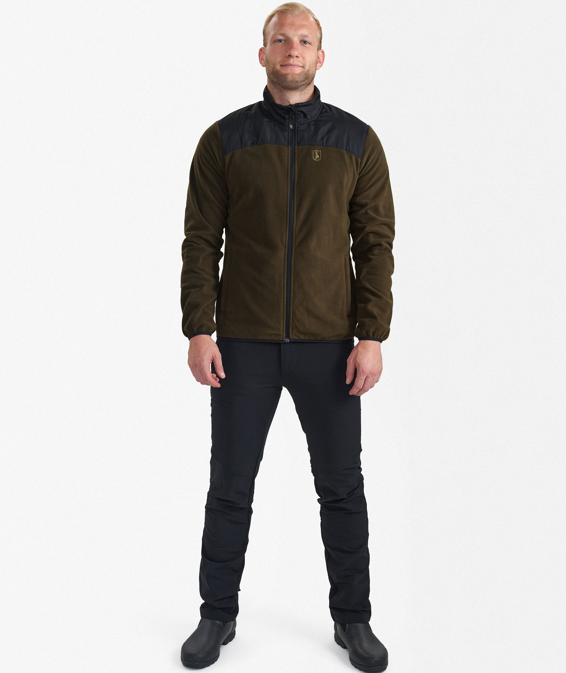 Deerhunter Northward fleece sweater, Chestnut Brown