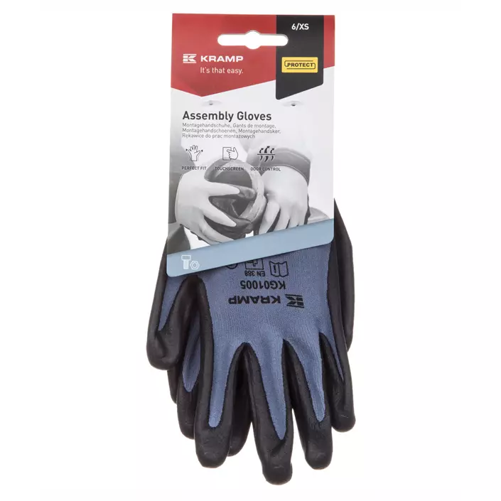 Kramp mounting gloves, Grey/Black, large image number 2