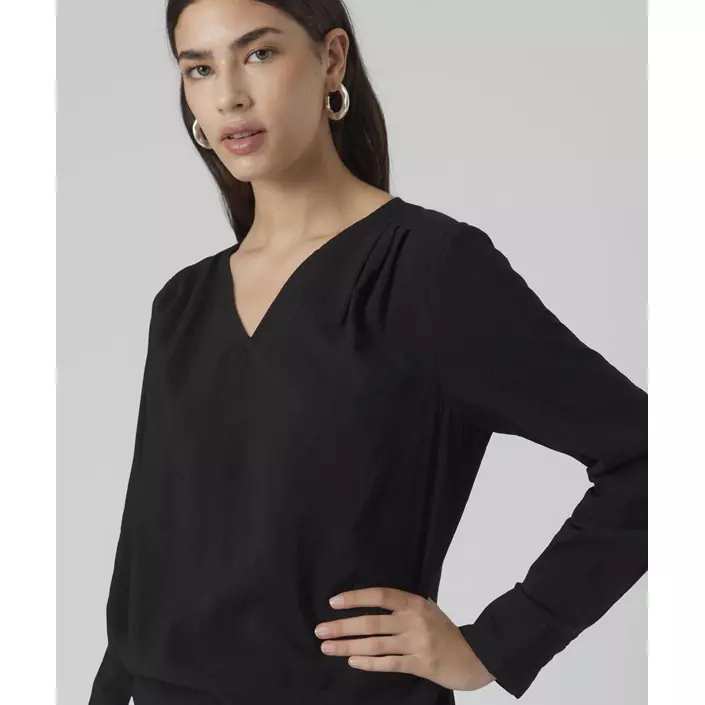 Vero Moda VMLENA dame bluse, Black, large image number 3
